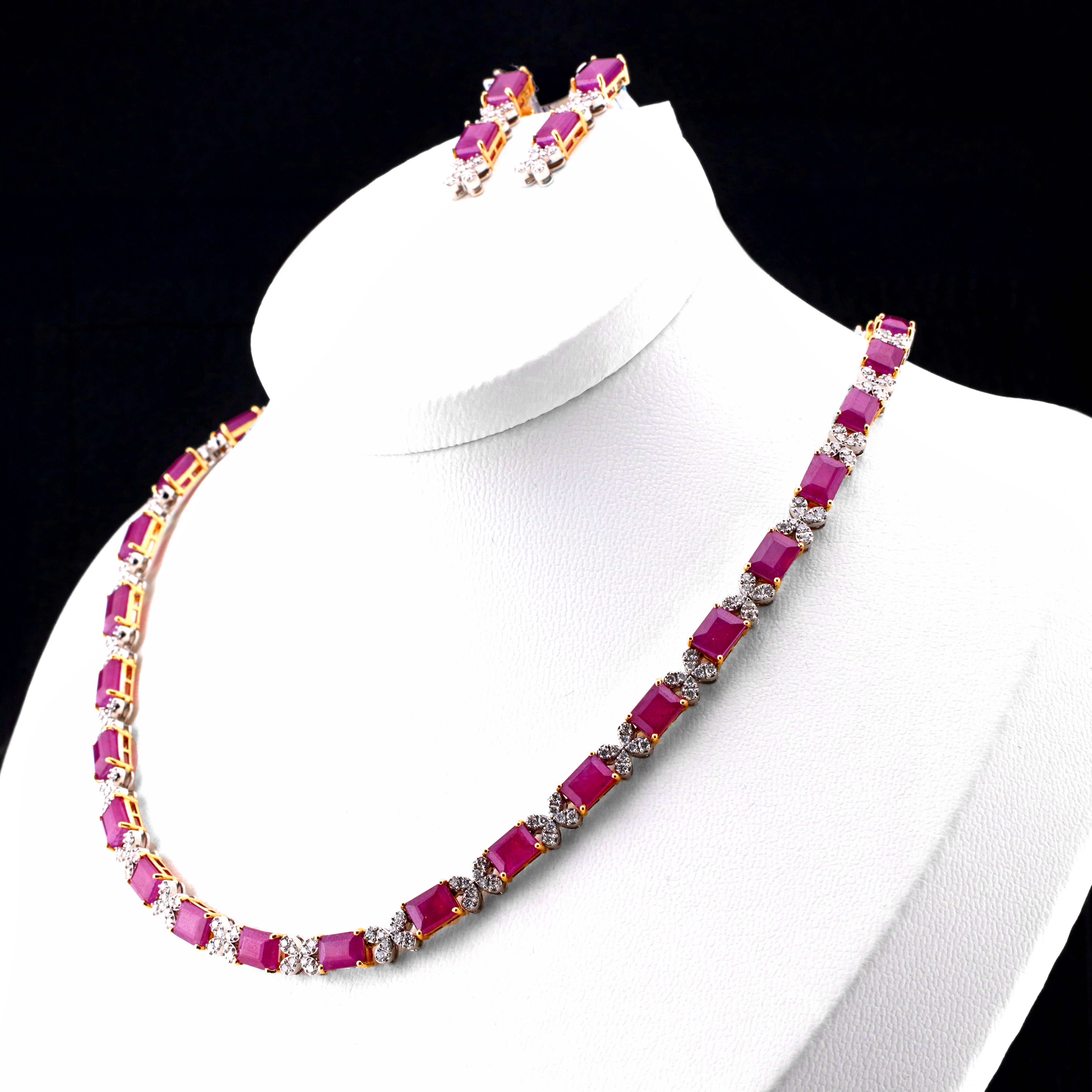 Ruby Necklace Set By Saleh Sallom