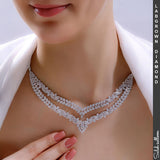 Saleh Sallom | Lab Grown Diamond Necklace Set | 4 Carats