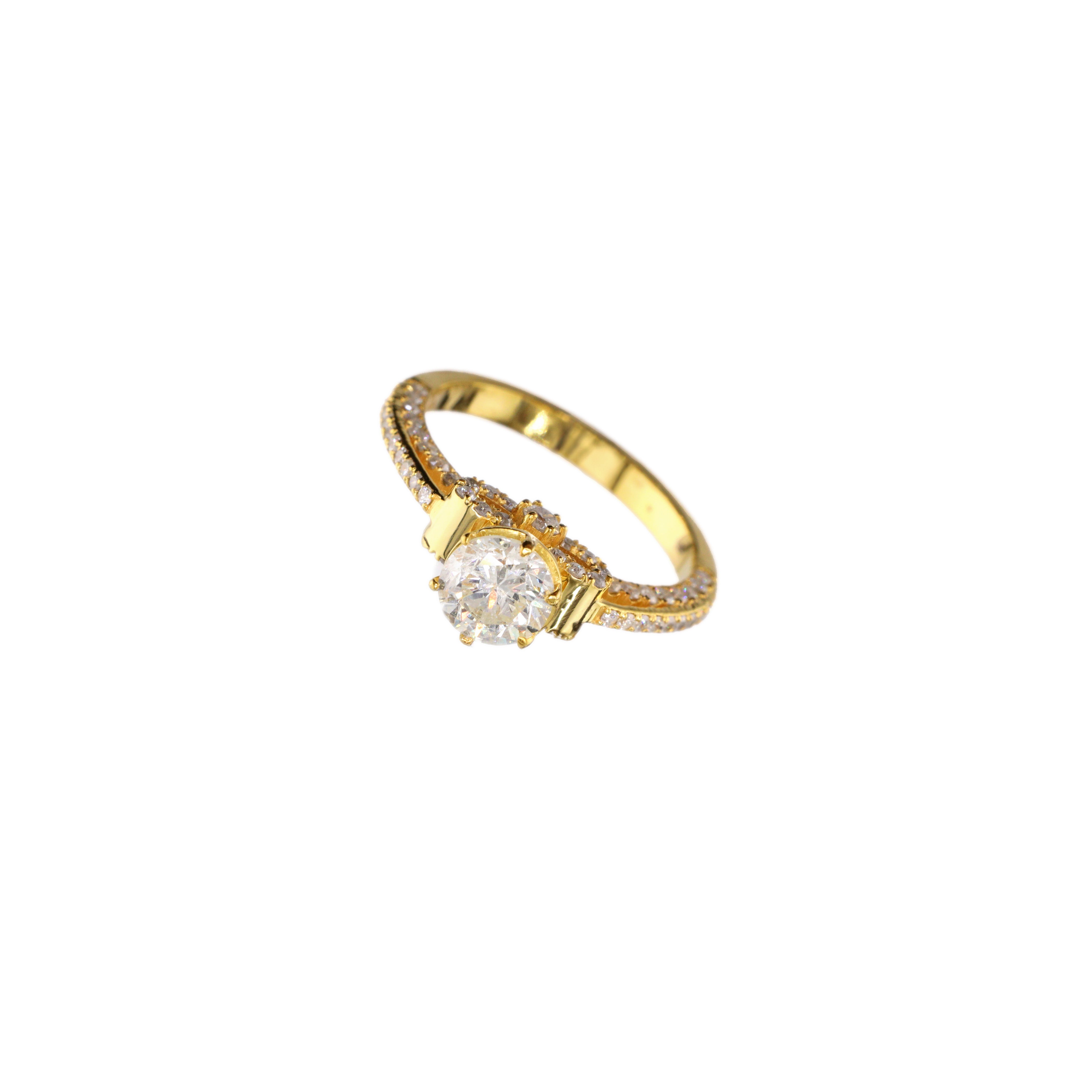 Diamond Ring Natural - By Saleh Sallom 3.49g 18Karat | 1.38 carat