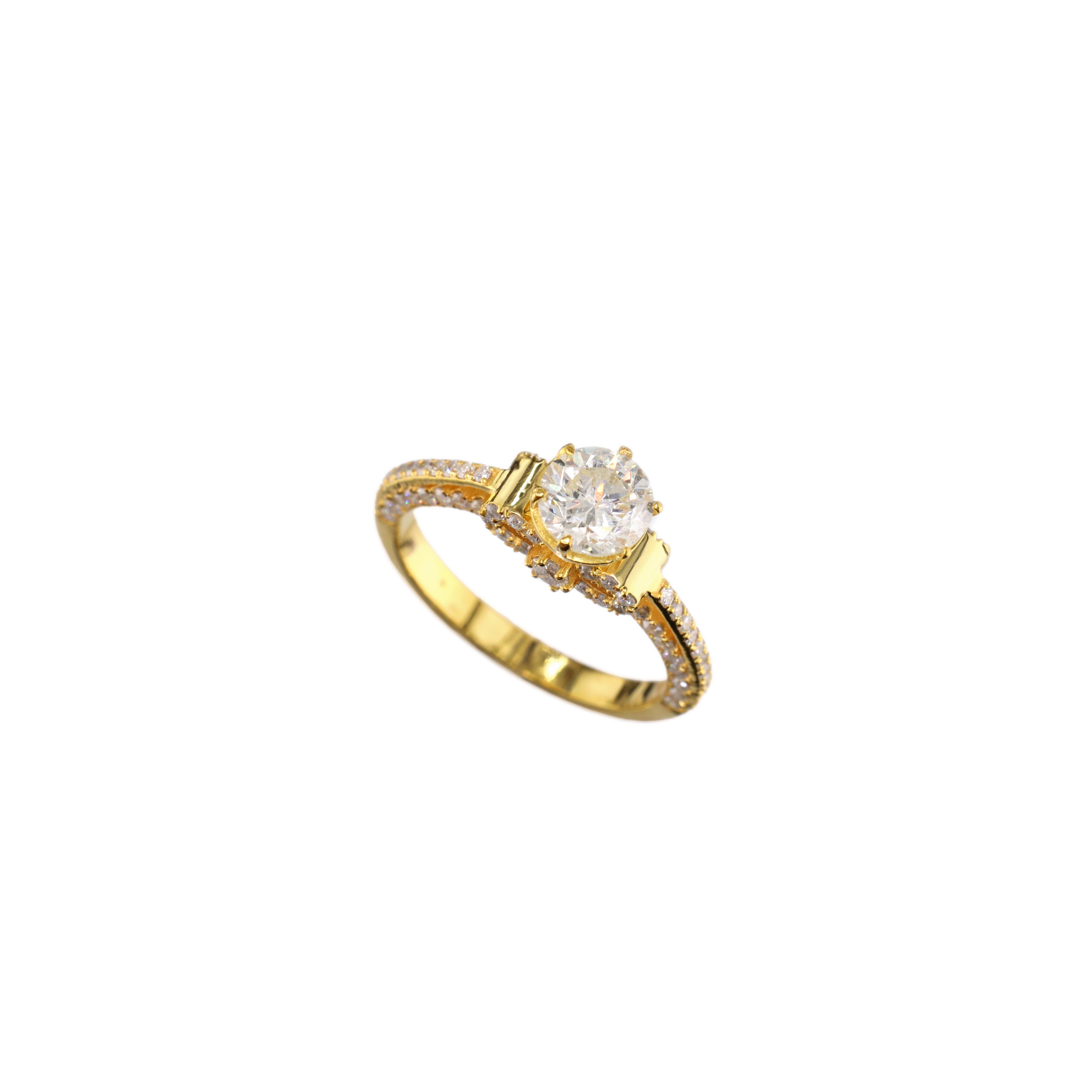 Diamond Ring Natural - By Saleh Sallom 3.49g 18Karat | 1.38 carat