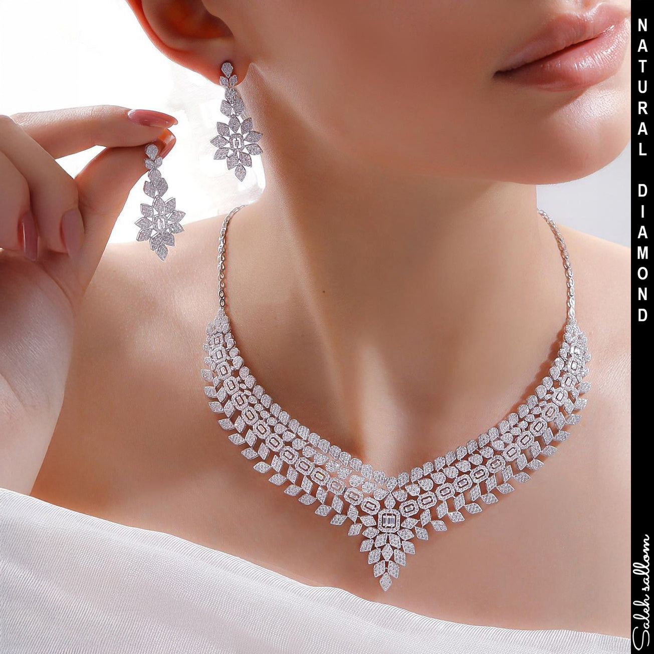 Saleh Sallom | Natural Diamond Jewelry Set | 20 CT