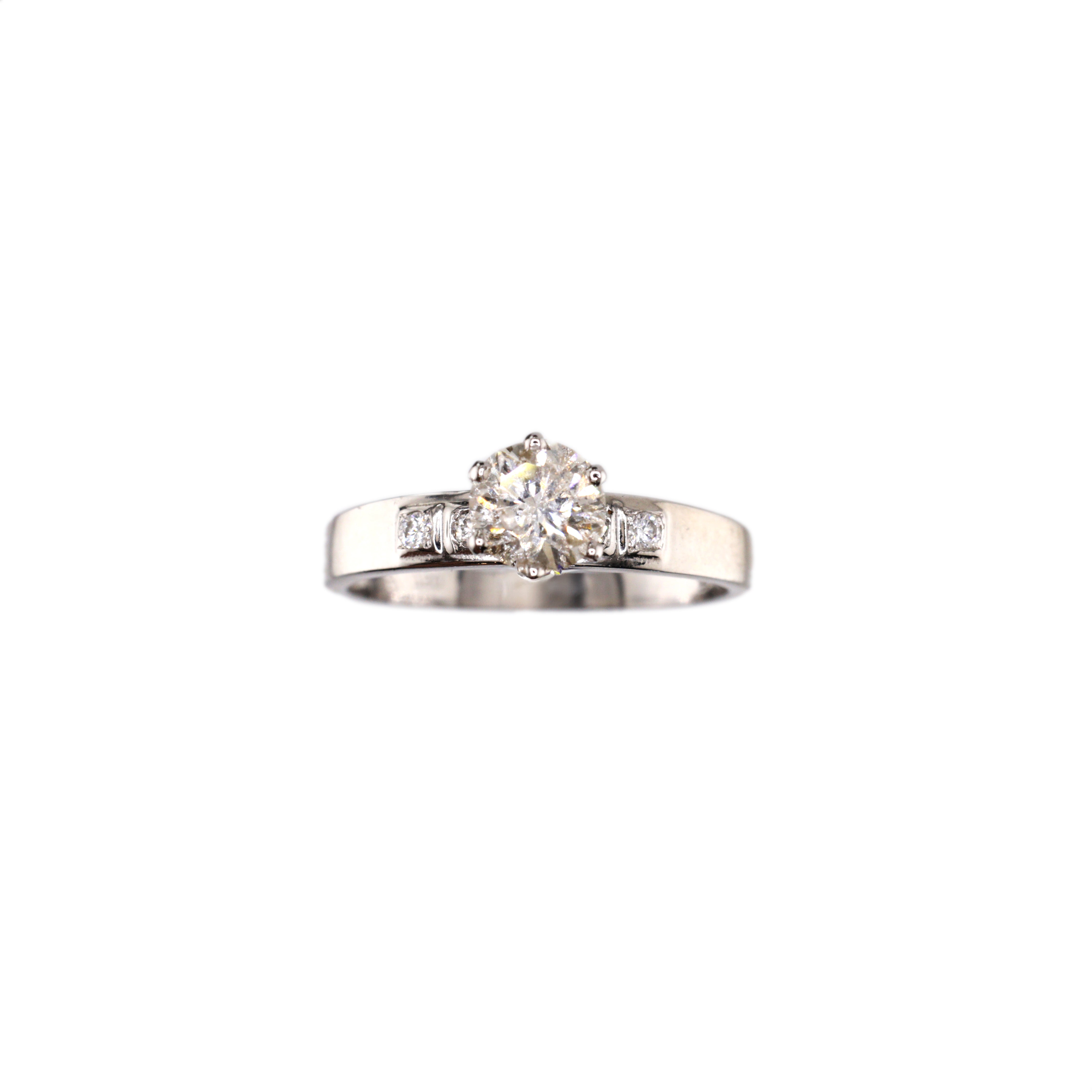Diamond Ring Natural - By Saleh Sallom 3.06g 18Karat | 0.86 carat