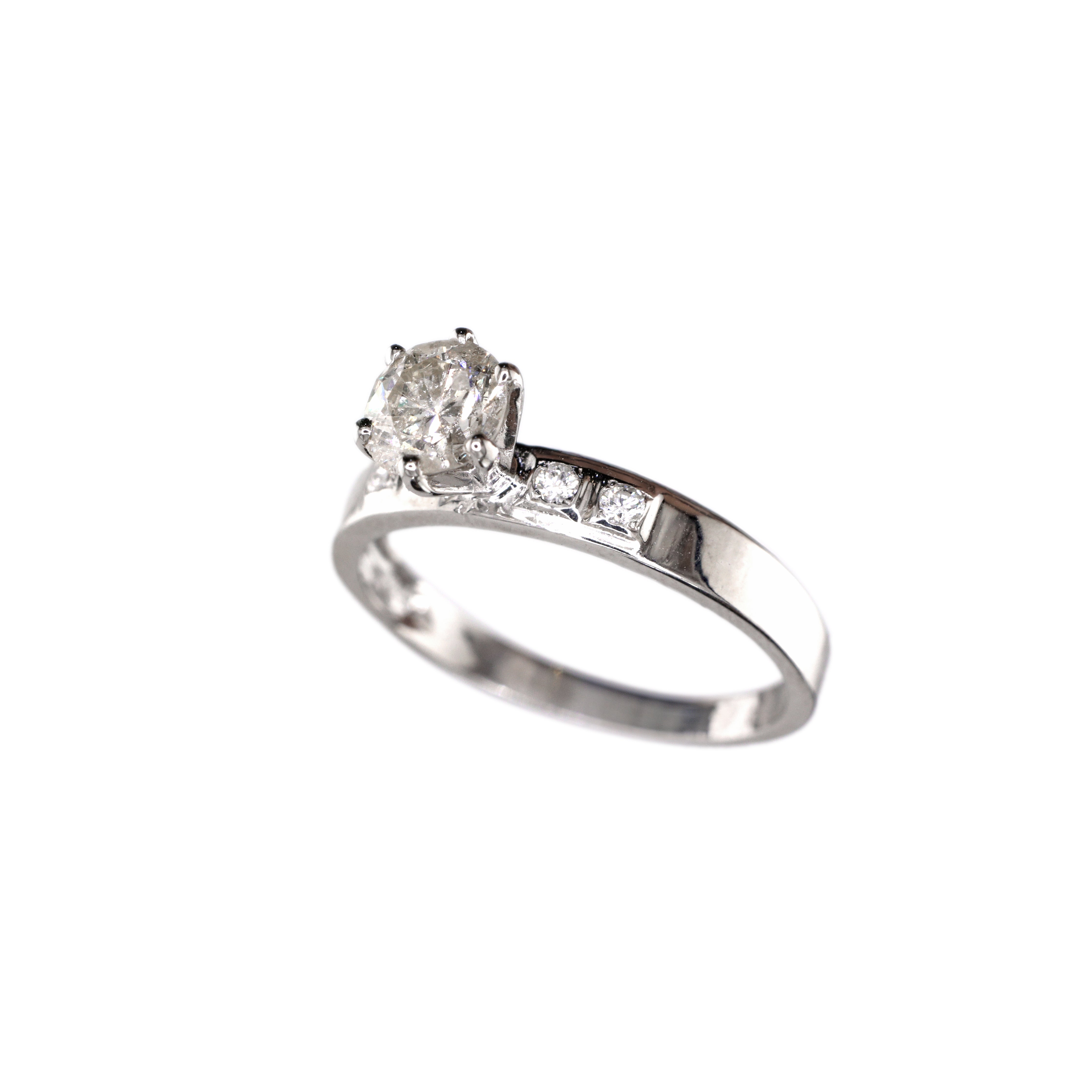 Diamond Ring Natural - By Saleh Sallom 3.06g 18Karat | 0.86 carat
