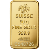 Suisse Pamp Queen 24K (999.9) 50g Gold Bar - Saleh Sallom