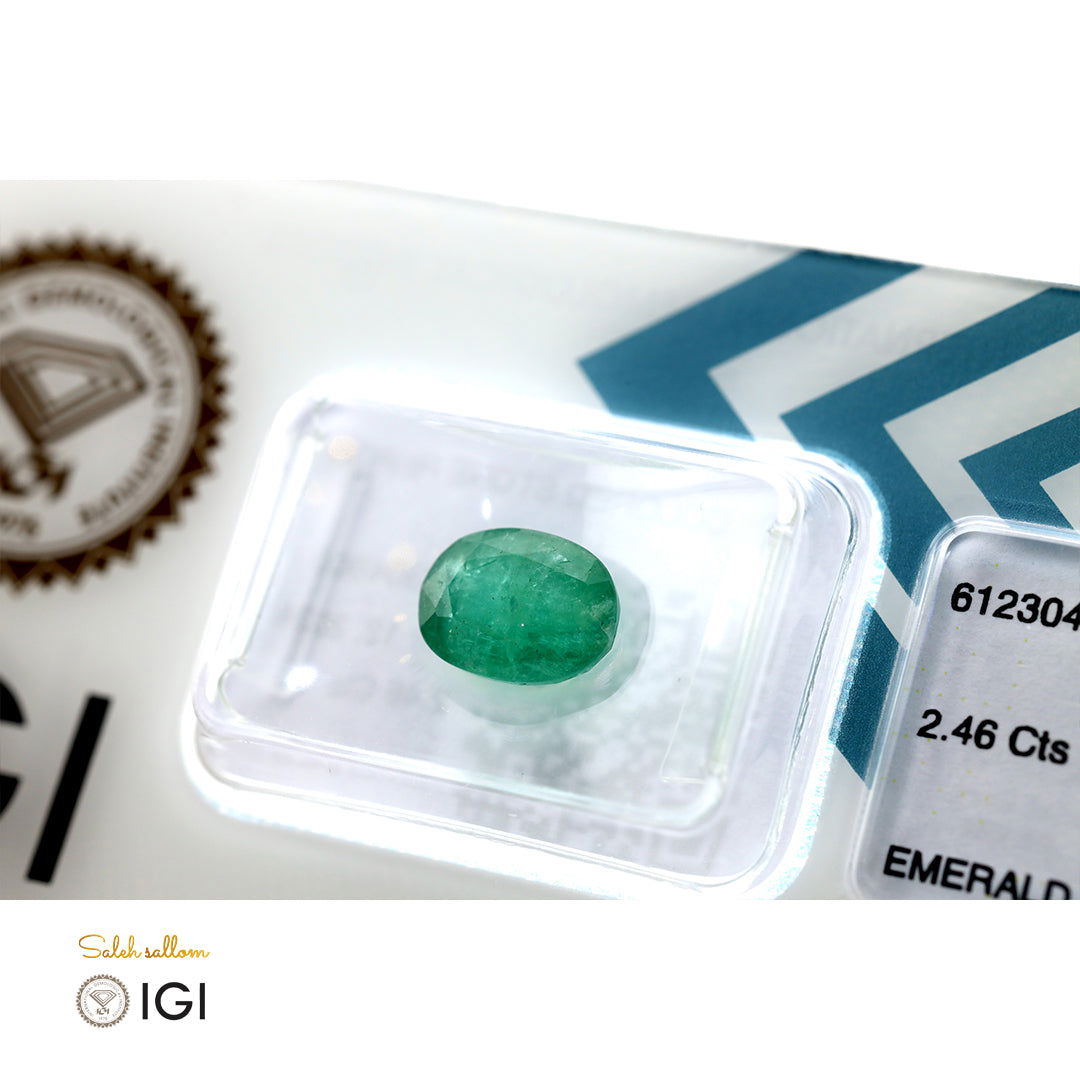 Natural Emerald Stone - 2.46 ct - Saleh Sallom