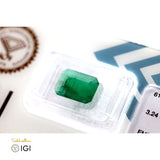 Natural Emerald Stone - 3.24 ct - Saleh Sallom