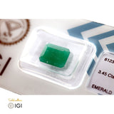 Natural Emerald Stone -  3.45 ct - Saleh Sallom