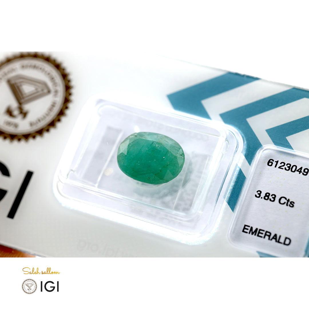 Natural Emerald Stone - 3.83 ct - Saleh Sallom