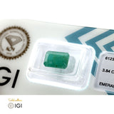 Natural Emerald Stone - 3.84 ct - Saleh Sallom