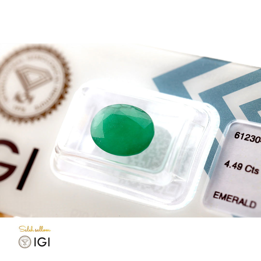 Natural Emerald Stone - 4.49 ct - Saleh Sallom