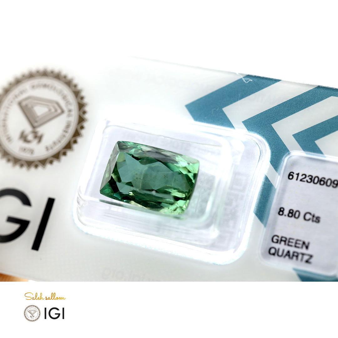 Natural Green Quartz - 8.80 - Saleh Sallom