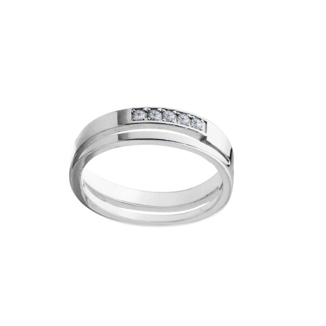 Diamond Ring Natural - By Saleh Sallom 6.55g Karat | 0.15 carat - Saleh Sallom