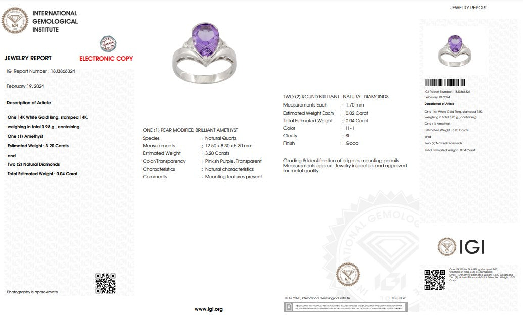 Diamond Ring Natural - By Saleh Sallom 3.98g Karat | 0.04 carat - Saleh Sallom