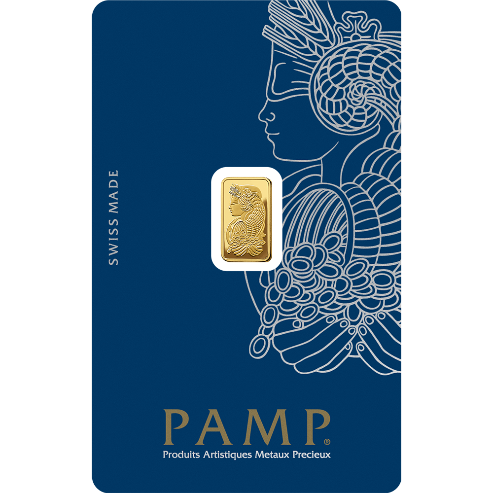Suisse Pamp Queen 24K (999.9) 1g Gold Bar - Saleh Sallom